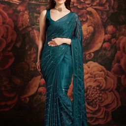all about you Embellished Mirror Work Saree-picture-23