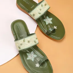 Paragon Embroidered Comfortable Flats-1