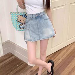 StyleCast A-Line Pure Cotton Mini Skirt-image-67