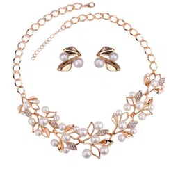 Shayna Gold-Plated Alloy Jewellery Set-image-31