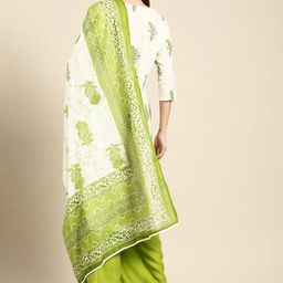 Anouk Floral Printed Regular Pure Cotton Kurta with Palazzos & With Dupatta image 5