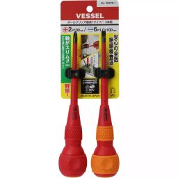 Vessel Ball Grip Insulated Screwdriver 2 pcs Set +2 / -6 1 Each, 202PS-1-picture-36