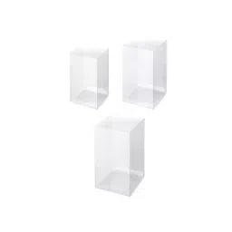 AS ONE Clear Box One-Touch Assembly Type 8 × 8 × 16 cm Size Vinyl Chloride, 61-288-8-7 (Set of 10 pcs)-76