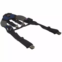 Westward Black/Blue/Grey Tool Belt Suspenders Polyester, 5MZP3-18