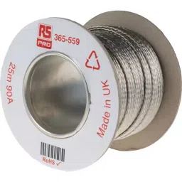 RS PRO Braided Wire 90 A 24x12x0.20 mm 25 m, 365559-image-94