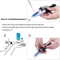 generic Real Instruments Salinity Meter 0-100% Salimeter Hand Refractometer Manual Handheld Refractometer image 4