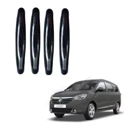 SPREADX Plastic Car Compact Black Colour Elegant Door Guard Protection Universal Type Suitable for Renault Lodgy (Set of 4 Pcs)-image-70
