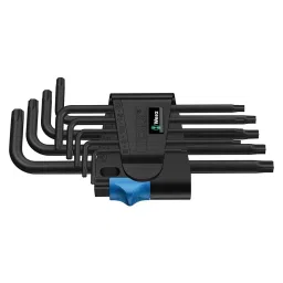 Wera TORX L KEY SET, WITH HOLDING FUNCTION, 967L/9 HF TORX-15