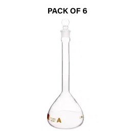 Supertek 5 ml QR Coded Volumetric Flask ASTM Narrow Mouth Class A with Glass Stopper and Individual Works Certificate, 46.403.0015QR (Pack of 6) image 2