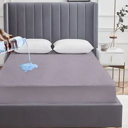 AVI Grey Terry Water Resistant Mattress Protector-image-63