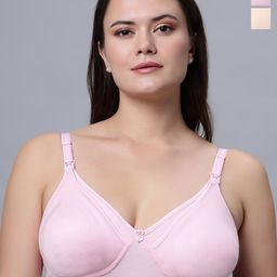 Eden Pack Of 2 Coverage Lightly Padded Pure Cotton Maternity Bra With All Day Comfort-picture-20
