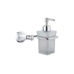 PLATO Roman Soap Dispenser Brass Chrome Finish Silver, 6028-image-2