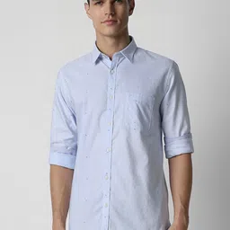 Peter England Casuals Geometric Printed Slim Fit Pure Cotton Casual Shirt-image-50