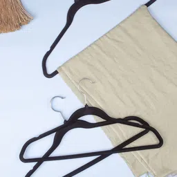 MARKET99 Black Pack Of 20 Cloth Hanger-image-53