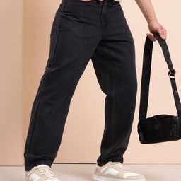 Mast & Harbour Men Loose Tapered Fit Mid-Rise Jeans-image-24