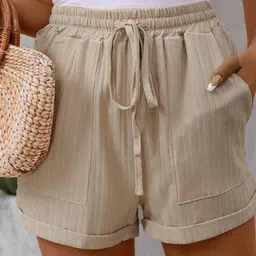 KPOP Women Regular Fit Mid-Rise Above Knee Shorts-picture-14