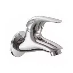 PLUMBER ANGEL Single Lever Bib Cock (Lifting Type Cold Water Cartridge) with Wall Flange, ANG-2103-10