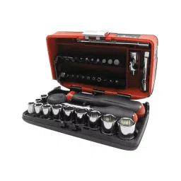 FACOM 6.35 mm (1/4 inch) Socket Set 6 Point Metric, R.360NANO (Set Of 38 Piece) image 2