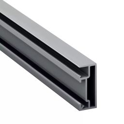 Hafele Profin Aluminium Dark Bronze Finish 2050 mm Strike Front Open Profile, 126.36.201-image-52
