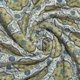 Fabindia Krisha Green Ethnic Motifs Printed 233 GSM Cotton Single AC Room Quilt-6