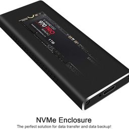 SaiRetail.Com NVMe Enclosure PCIe M.2 2280 SSD Box, Type-C USB 3.1 NVME SSD Case, HDD Enclosure 10 Gbps Gen 2 USB 3.1 to M.2 Adapter with Case and USB C Cable M.2 PCIe SSD to Type C Enclosure image 3