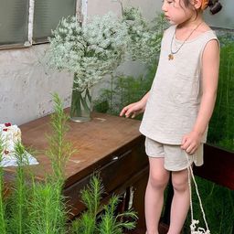 LULU & SKY Girls Top with Shorts-image-97