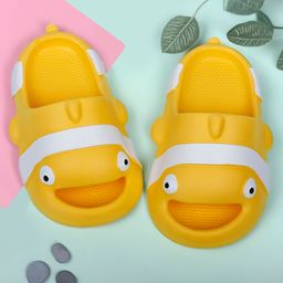 Baby Moo Nemo Faced Detailed Slippers Anti Skid Sliders - Yellow-image-98