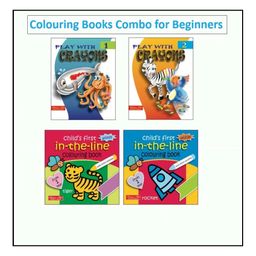 Basic Colouring Book Combo (Pack of 4 Books) | Thick Outline Coloring Books for Kids-16