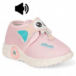 Lil Lollipop Elephant Patch Detailed Musical Booties - Pink-image-59