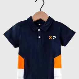 KUCHIPOO Boys Polo Collar Applique T-shirt-picture-4