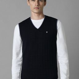 Louis Philippe Men Woollen Sweater Vest-picture-26