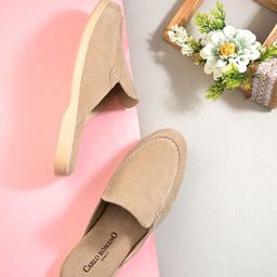 CARLO ROMANO Women Suede Mules-37