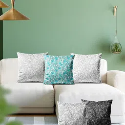 ArtzFolio Multicoloured Set of 5 Square Cushion Covers image 2