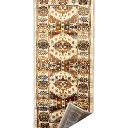 Sapana Carpet-Mats Cream-Colored & Brown Printed Floor Runners image 2