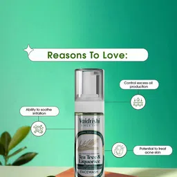 Vaidrishi Tea Tree & Liquorice Anti Acne Face Wash For Glowing Skin - 150 ml image 2