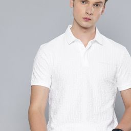 Levis Geometric Self Design Polo Collar Slim Fit T-shirt-image-60