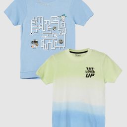 Fame Forever by Lifestyle Boys Pack of 2 Printed T-shirts-picture-48
