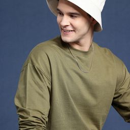 Mast & Harbour Men Solid Cotton Sweatshirt-picture-48