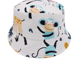 JENNA Unisex Kids White Self Design Sun Hat-4