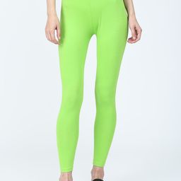 Robinbosky Solid Cotton Ankle Leggings-image-66