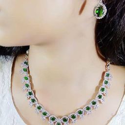 TIYARA Women Silver Jewellery Set-image-93