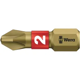 WERA PHILLIPS BIT, SIZE PH2, 25MM, 05056412001-27