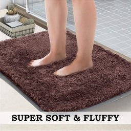 IVAZA Brown Microfibre 1400 GSM Bath Rugs-picture-25