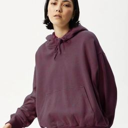 MISCHIEF MONKEY Women Solid Hooded Oversized Sweatshirt-image-74