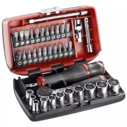 FACOM 6.35 mm (1/4 inch) Socket Set 6 Point Metric, R2NANO (Set Of 38 Piece)-16