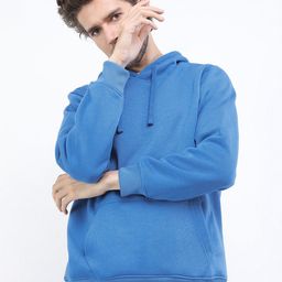 HIGHLANDER Men Blue Hooded Sweatshirt-image-34