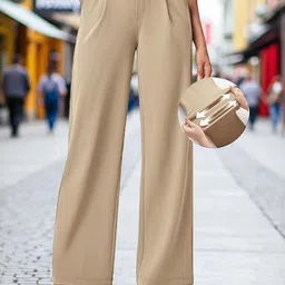 CORSICA Women Low-Rise Pleated Trousers-picture-23
