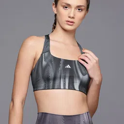 ADIDAS Full Coverage Lightly Padded 3 Striped Training Bra-picture-30