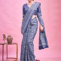 Sangria Printed Saree With Blouse-image-89
