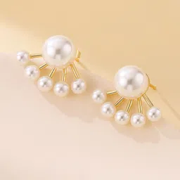 Celestria Artificial Beaded Contemporary Korean Studs-image-7